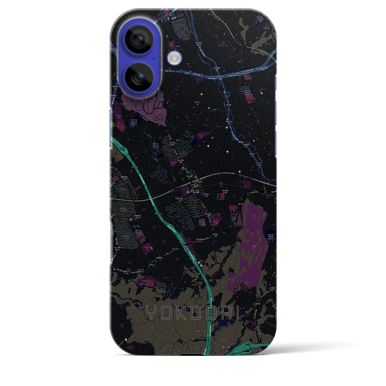 【洋光台(神奈川県)】地図柄iPhoneケース(バックカバータイプ)