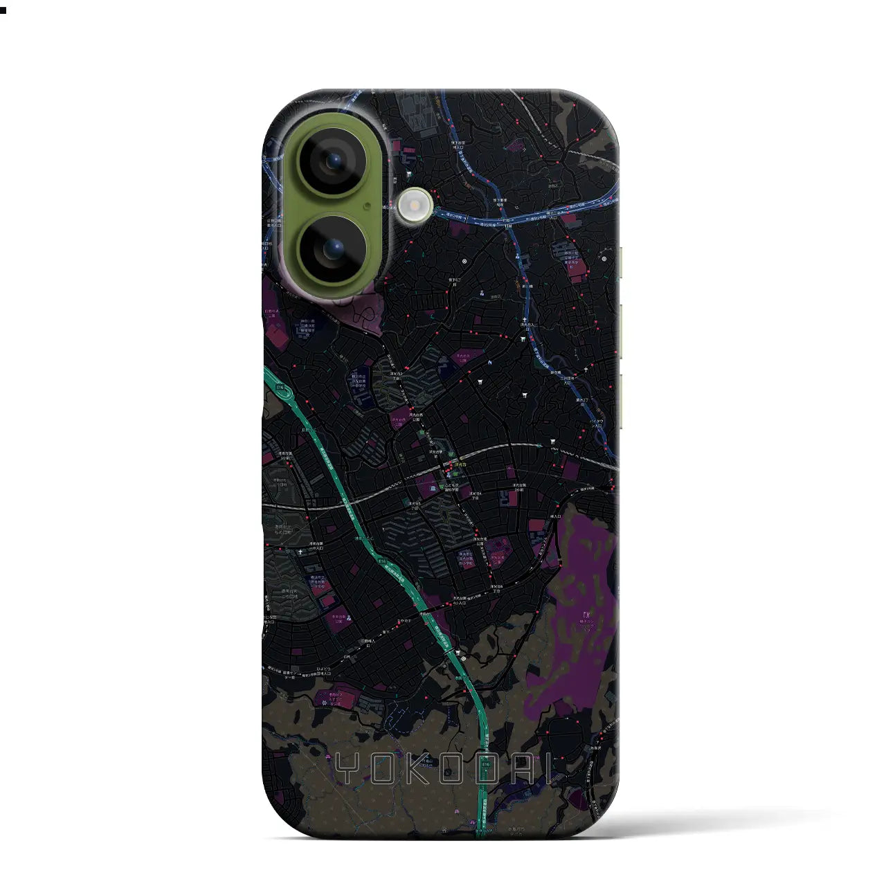 【洋光台(神奈川県)】地図柄iPhoneケース(バックカバータイプ)