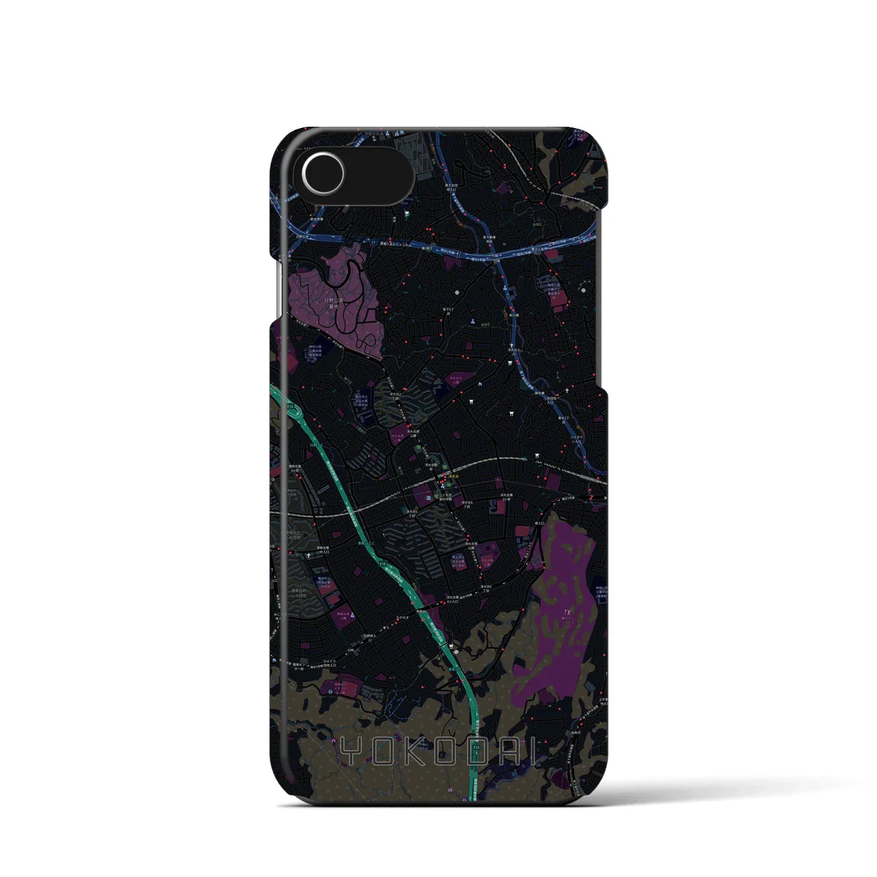 【洋光台(神奈川県)】地図柄iPhoneケース(バックカバータイプ)