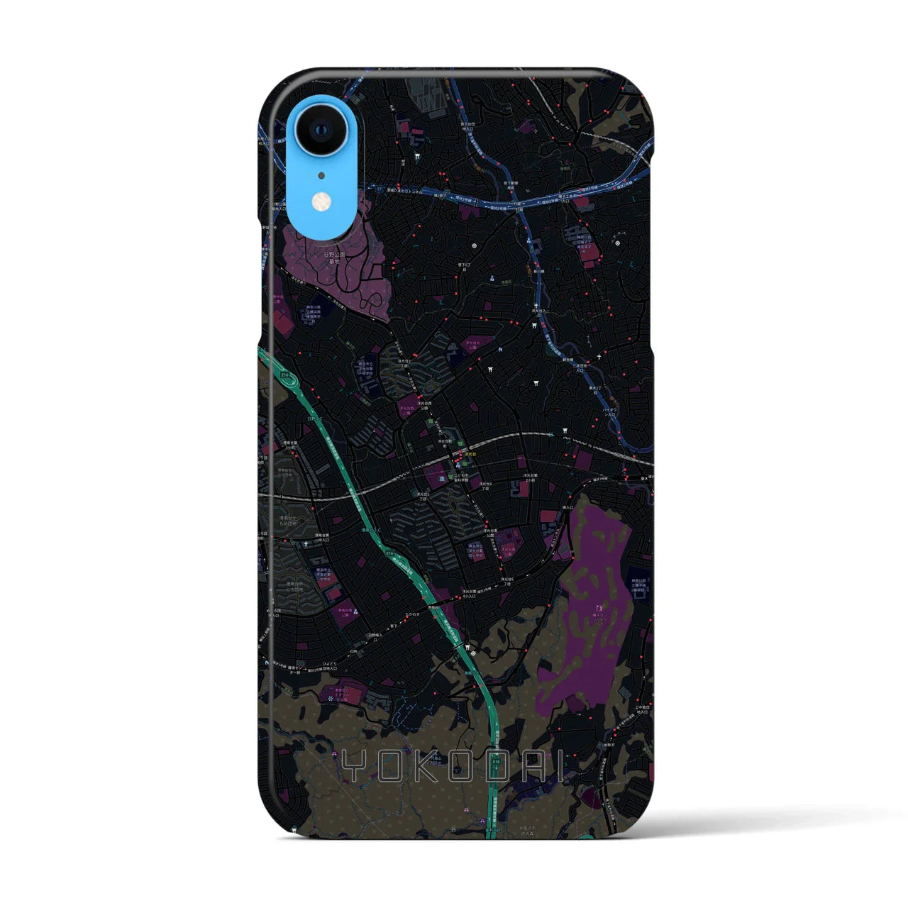 【洋光台(神奈川県)】地図柄iPhoneケース(バックカバータイプ)