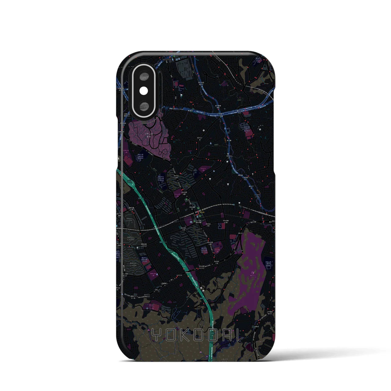 【洋光台(神奈川県)】地図柄iPhoneケース(バックカバータイプ)