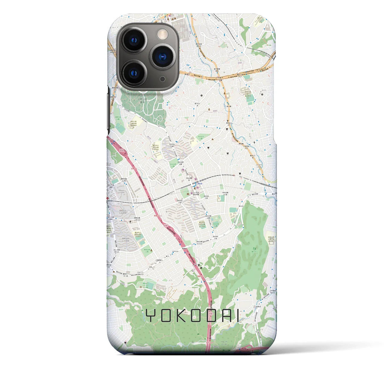 【洋光台(神奈川県)】地図柄iPhoneケース(バックカバータイプ)