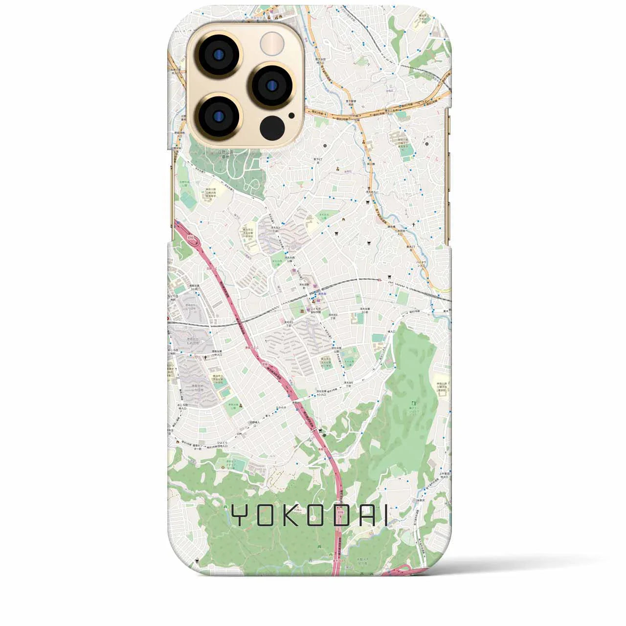 【洋光台(神奈川県)】地図柄iPhoneケース(バックカバータイプ)