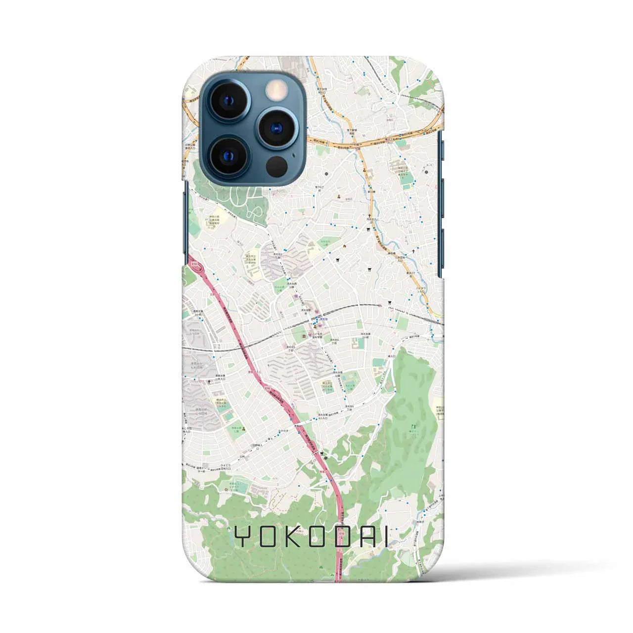 【洋光台(神奈川県)】地図柄iPhoneケース(バックカバータイプ)