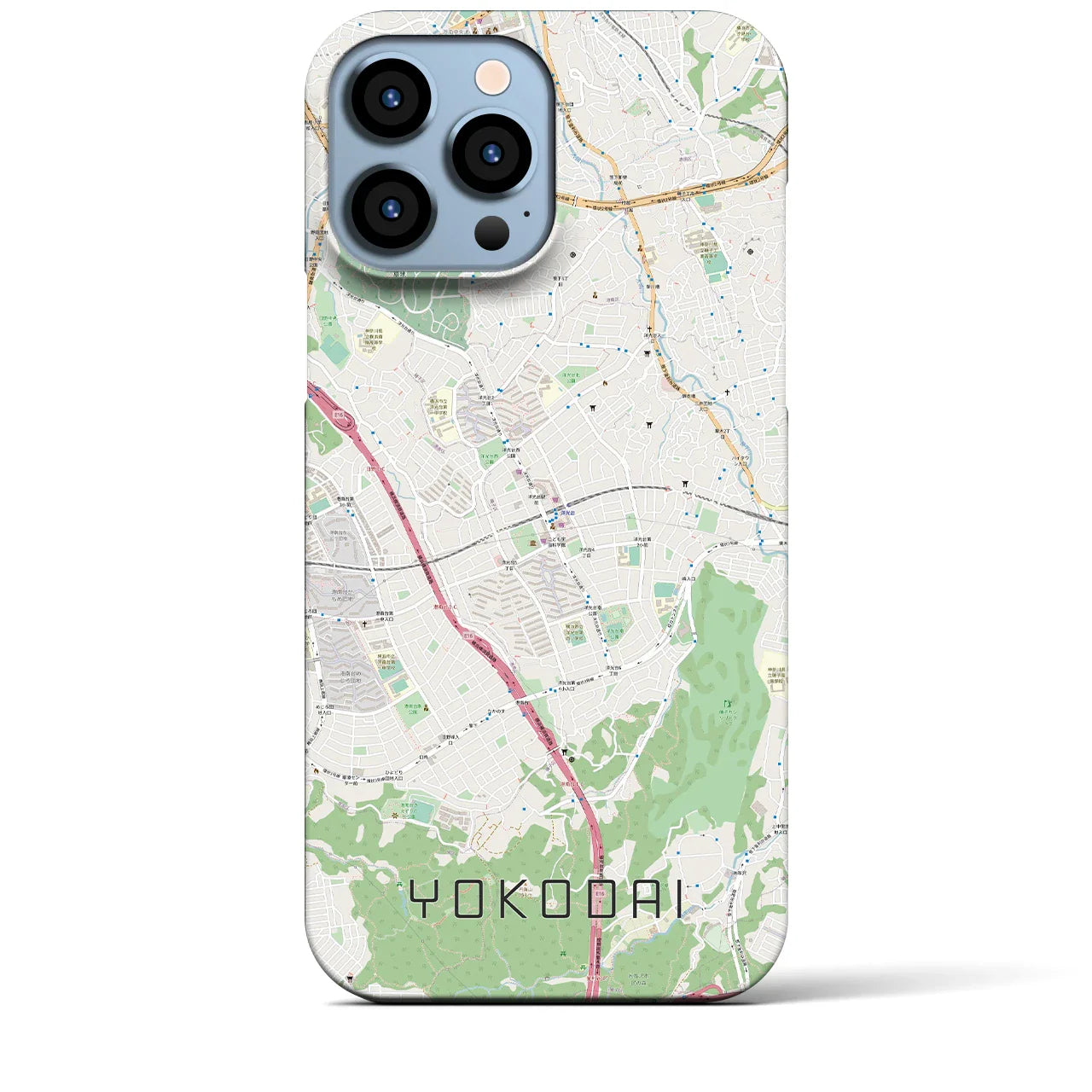【洋光台(神奈川県)】地図柄iPhoneケース(バックカバータイプ)