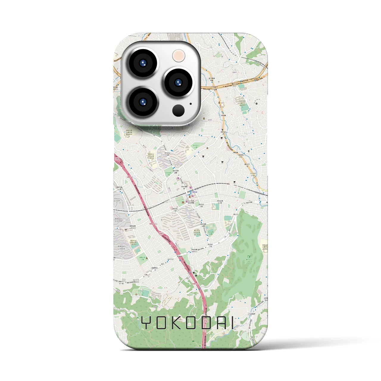 【洋光台(神奈川県)】地図柄iPhoneケース(バックカバータイプ)