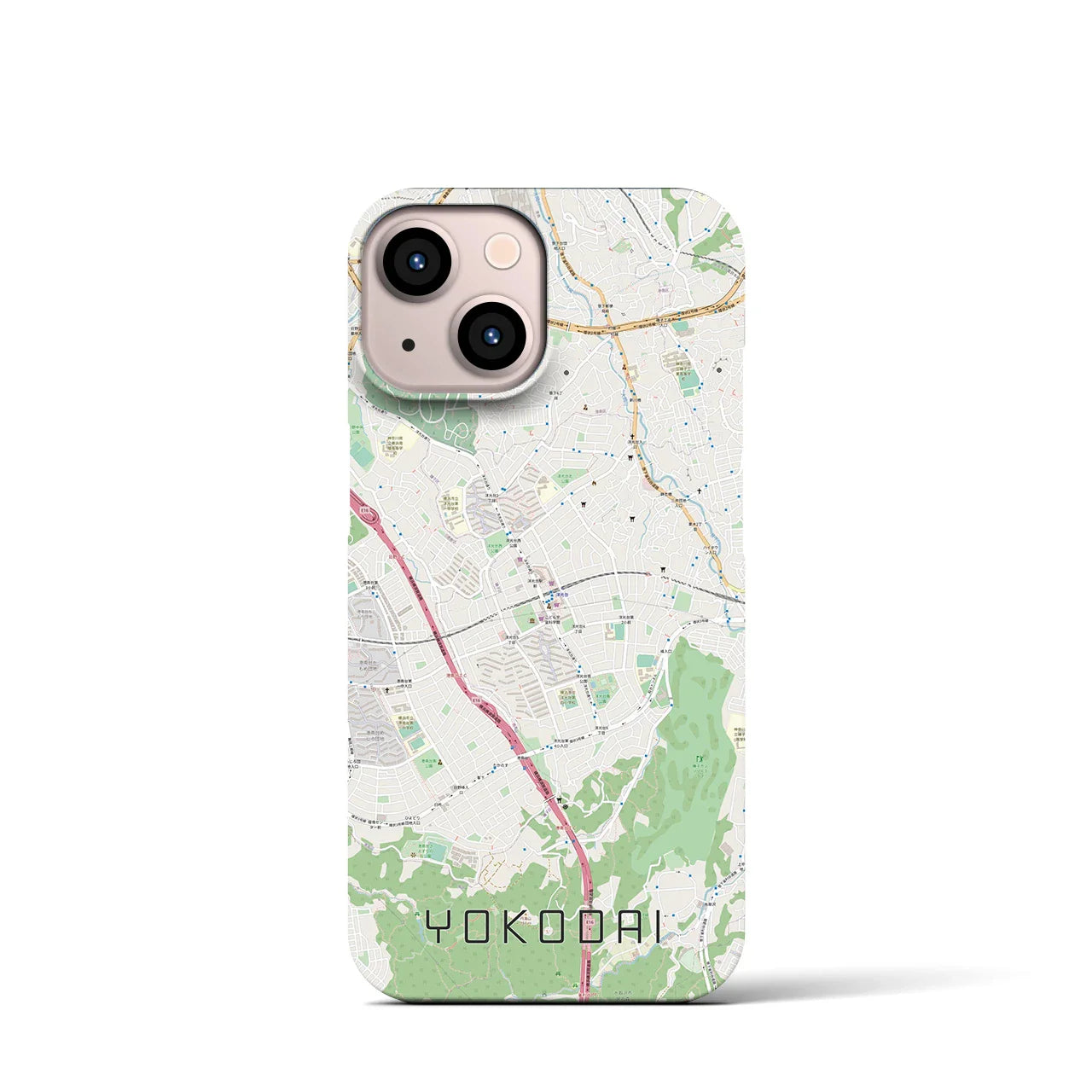 【洋光台(神奈川県)】地図柄iPhoneケース(バックカバータイプ)