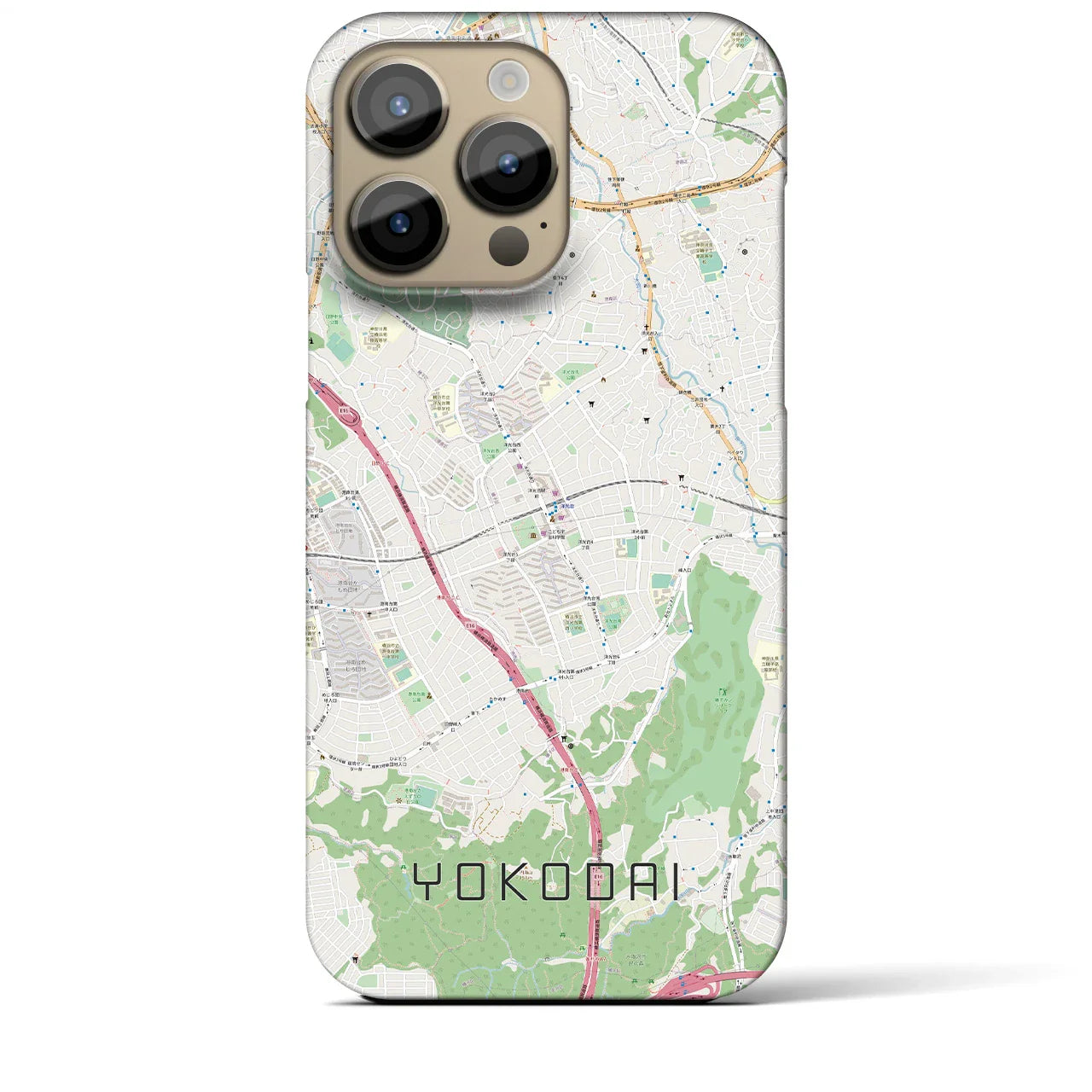 【洋光台(神奈川県)】地図柄iPhoneケース(バックカバータイプ)