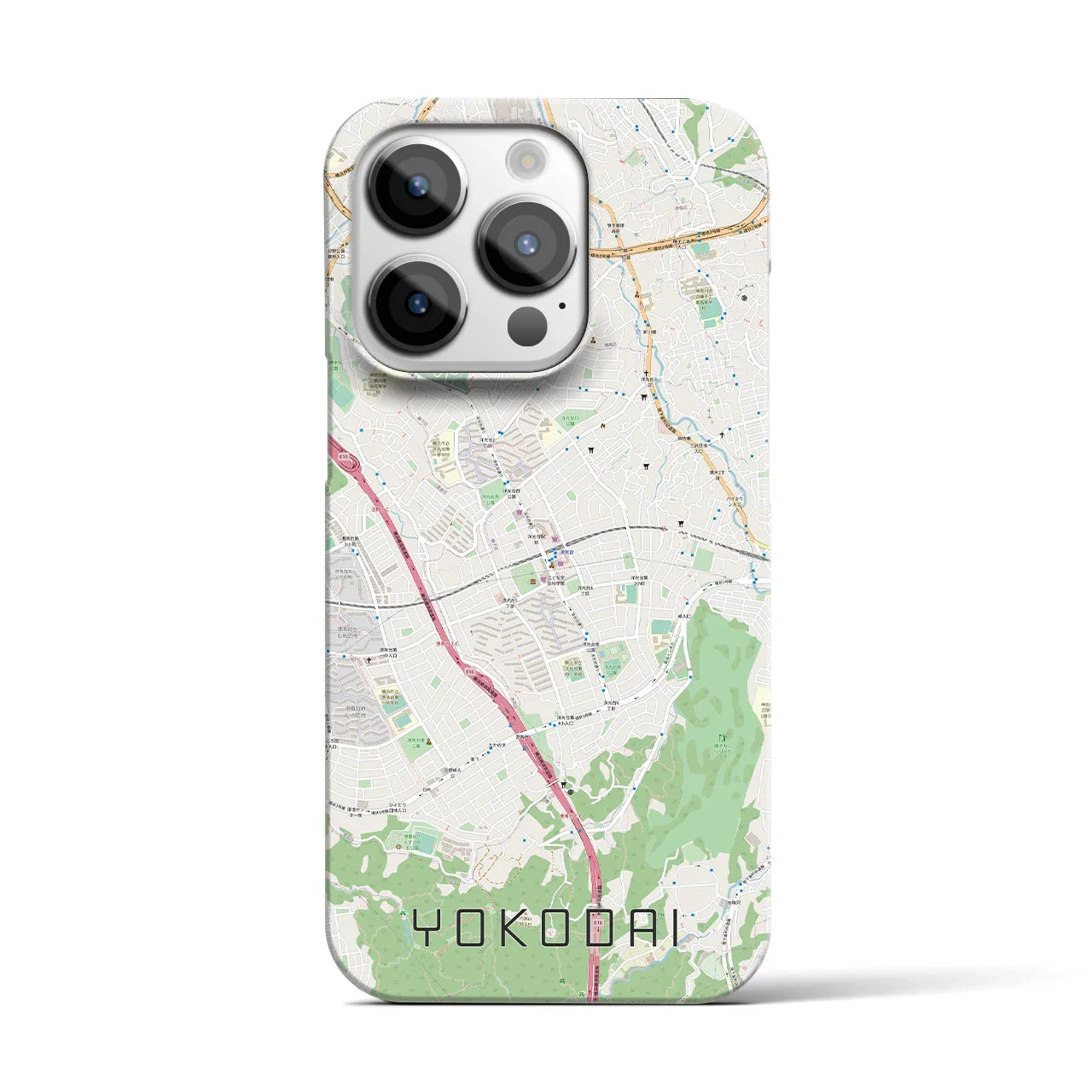 【洋光台(神奈川県)】地図柄iPhoneケース(バックカバータイプ)