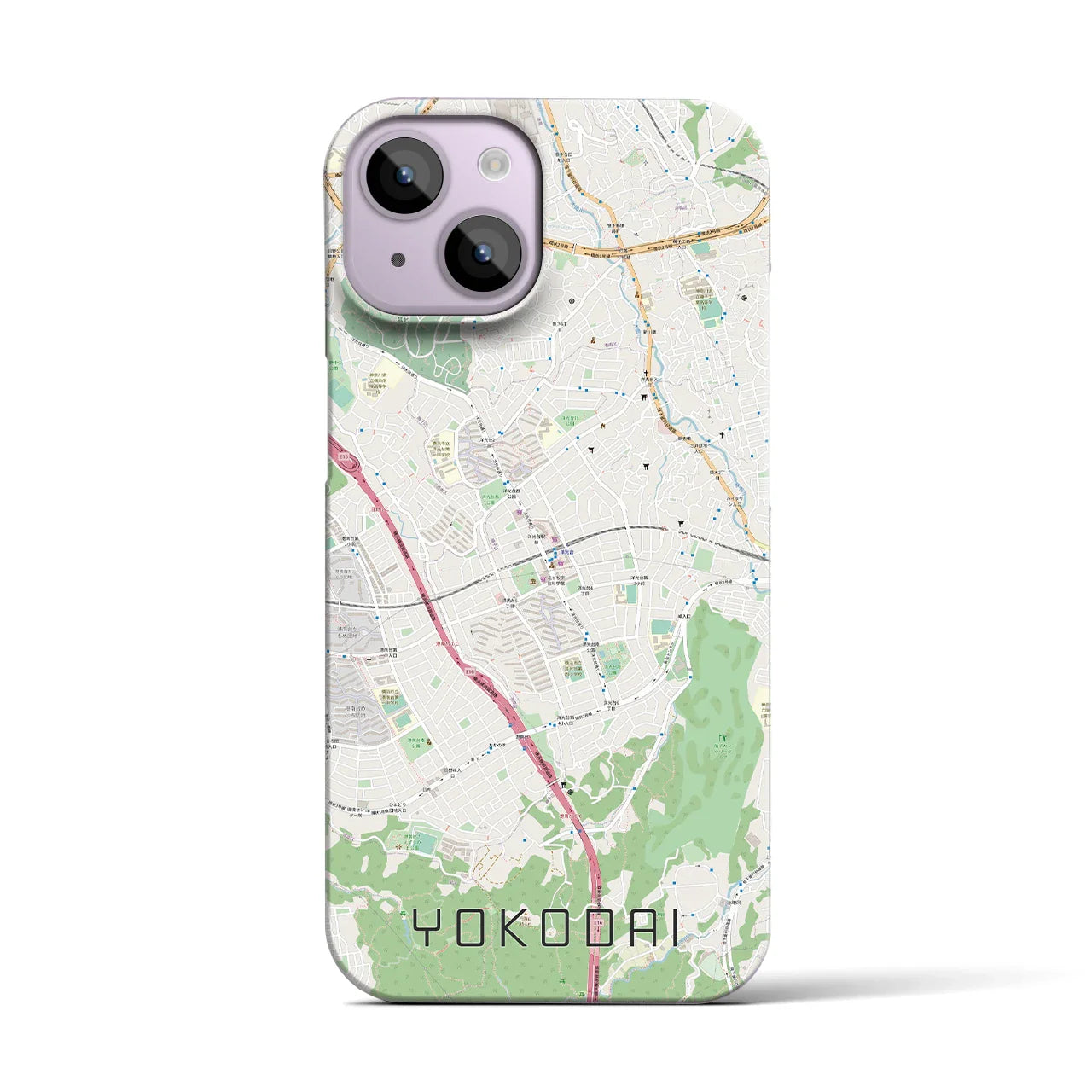 【洋光台(神奈川県)】地図柄iPhoneケース(バックカバータイプ)