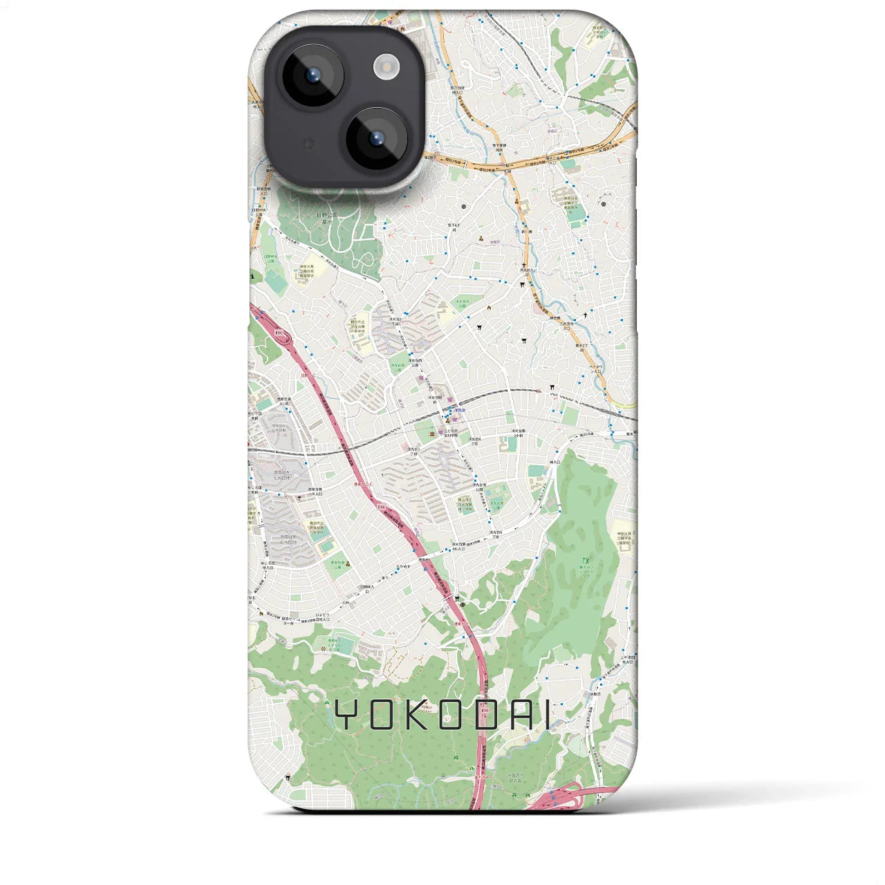 【洋光台(神奈川県)】地図柄iPhoneケース(バックカバータイプ)