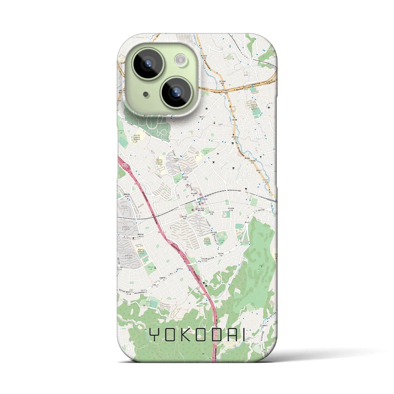 【洋光台(神奈川県)】地図柄iPhoneケース(バックカバータイプ)