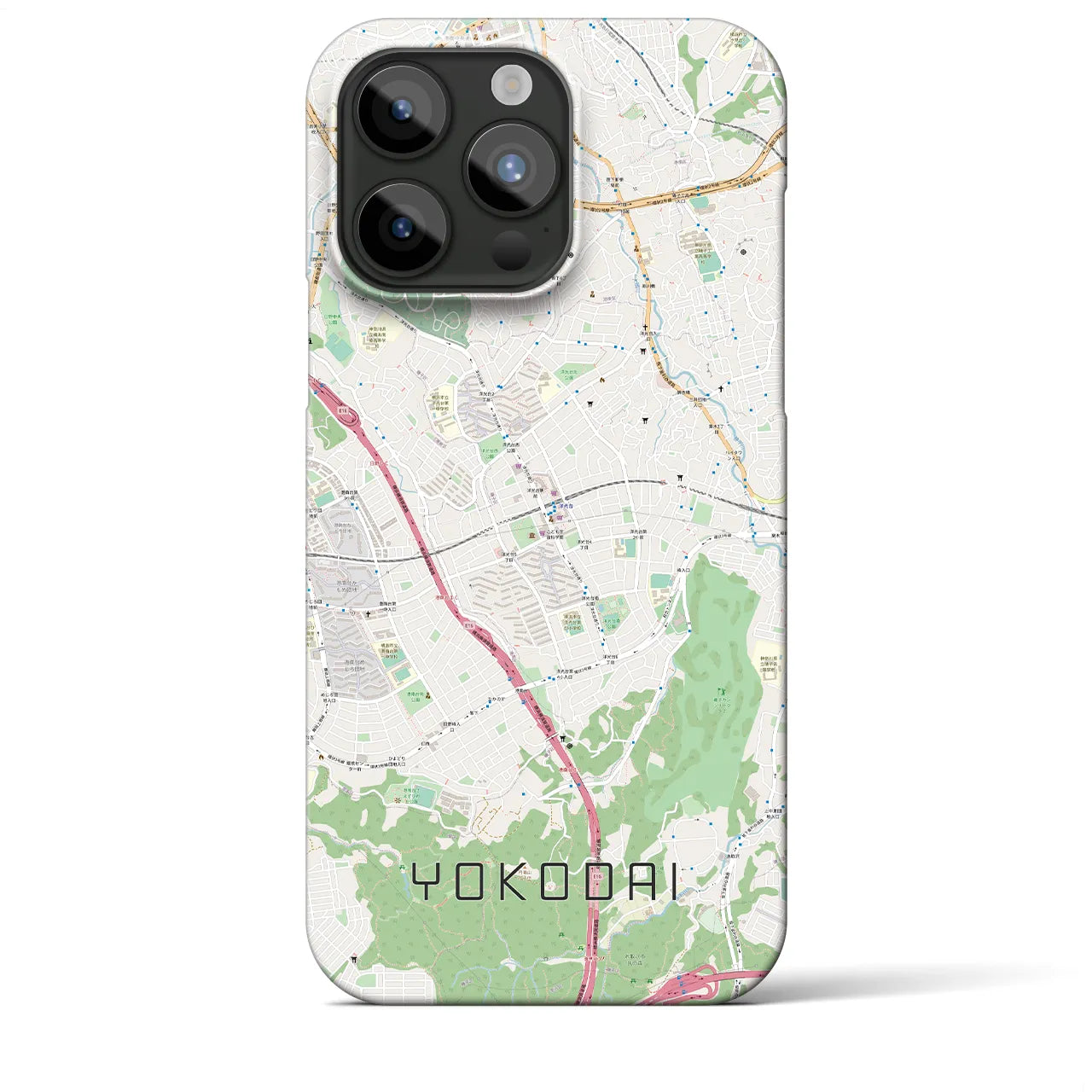 【洋光台(神奈川県)】地図柄iPhoneケース(バックカバータイプ)
