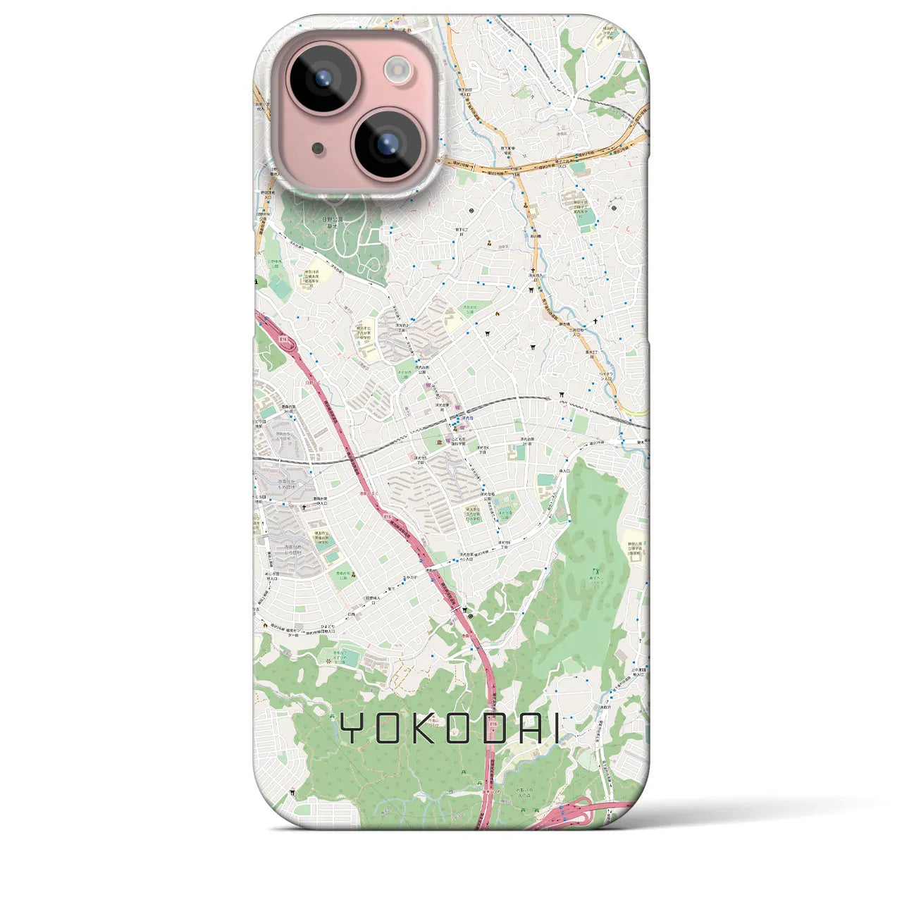 【洋光台(神奈川県)】地図柄iPhoneケース(バックカバータイプ)