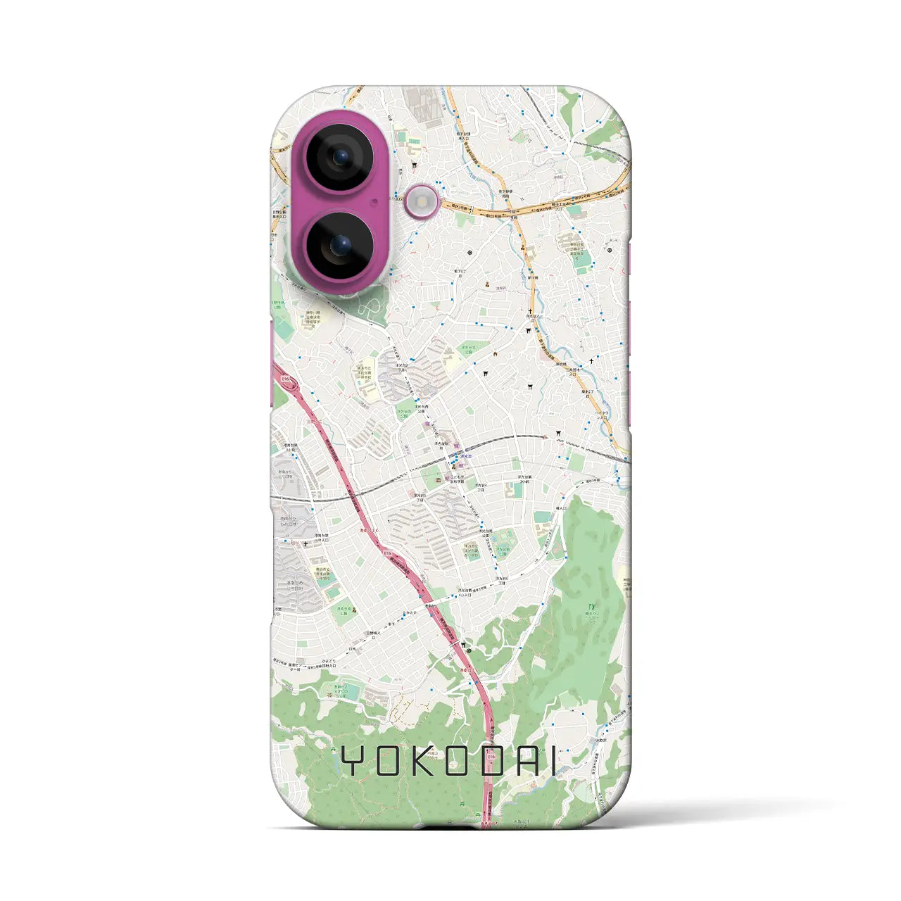 【洋光台(神奈川県)】地図柄iPhoneケース(バックカバータイプ)