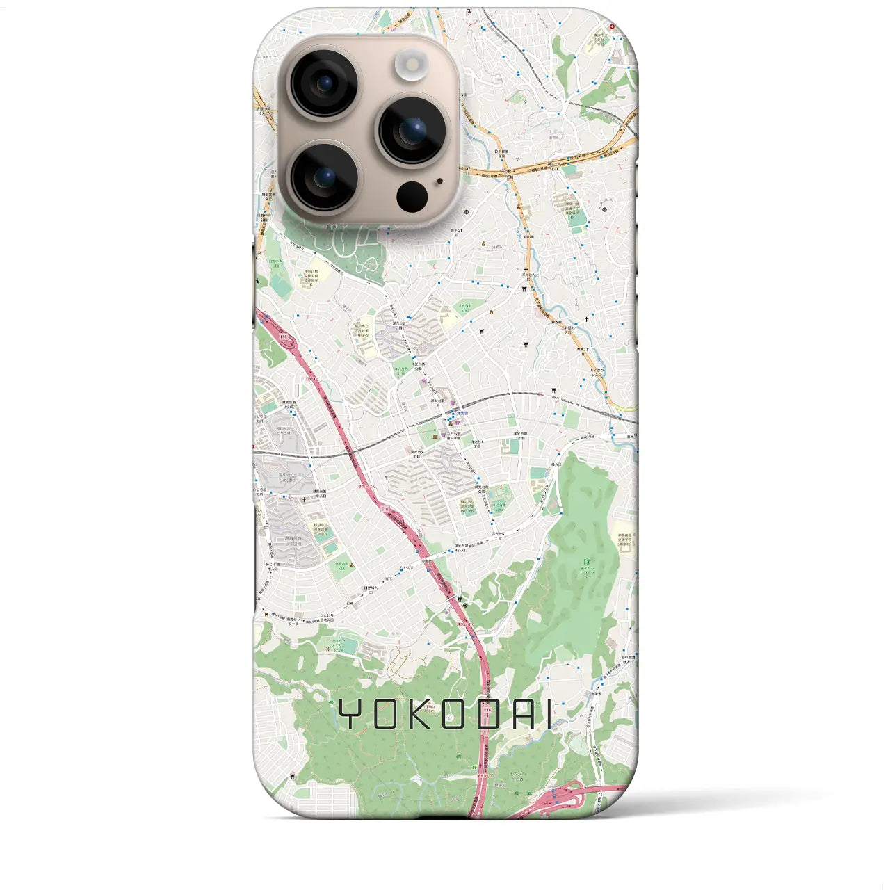 【洋光台(神奈川県)】地図柄iPhoneケース(バックカバータイプ)