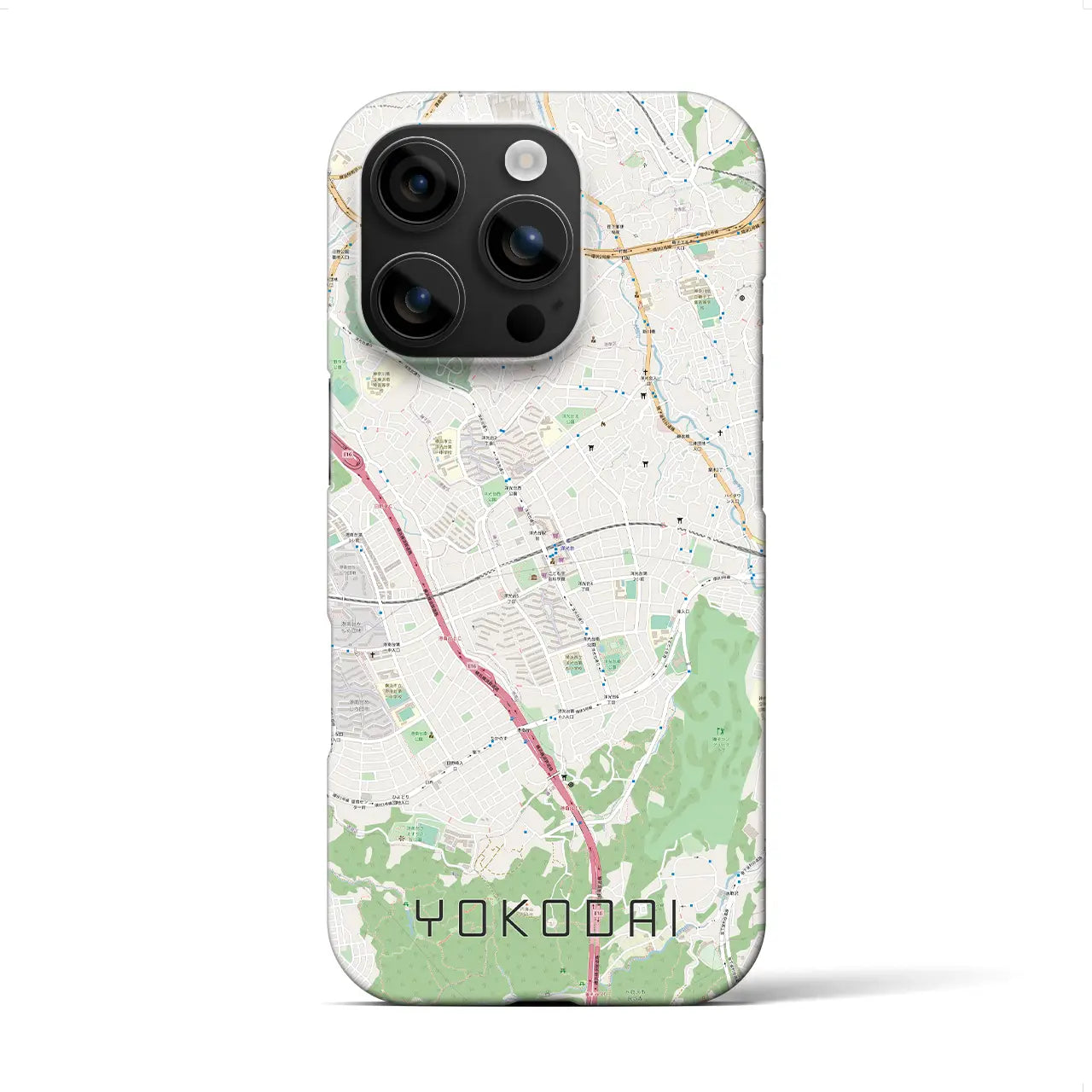 【洋光台(神奈川県)】地図柄iPhoneケース(バックカバータイプ)