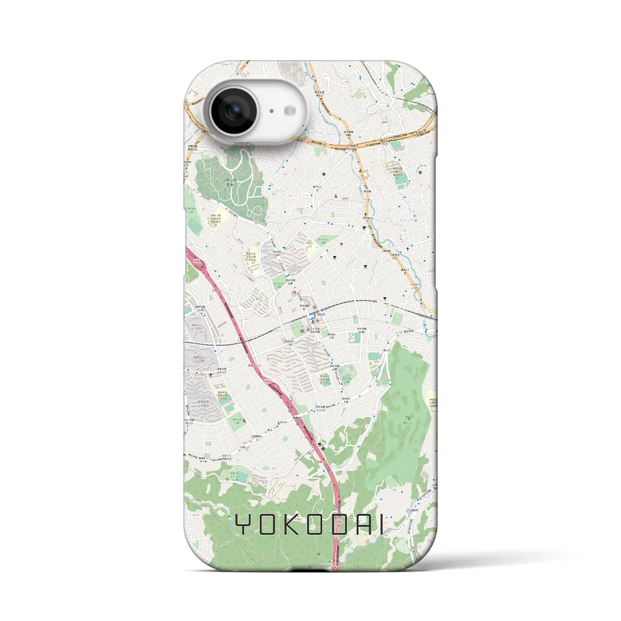 【洋光台(神奈川県)】地図柄iPhoneケース(バックカバータイプ)