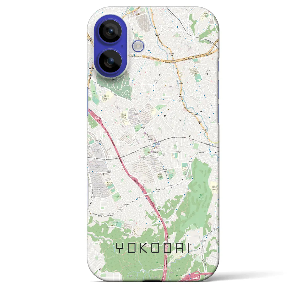 【洋光台(神奈川県)】地図柄iPhoneケース(バックカバータイプ)