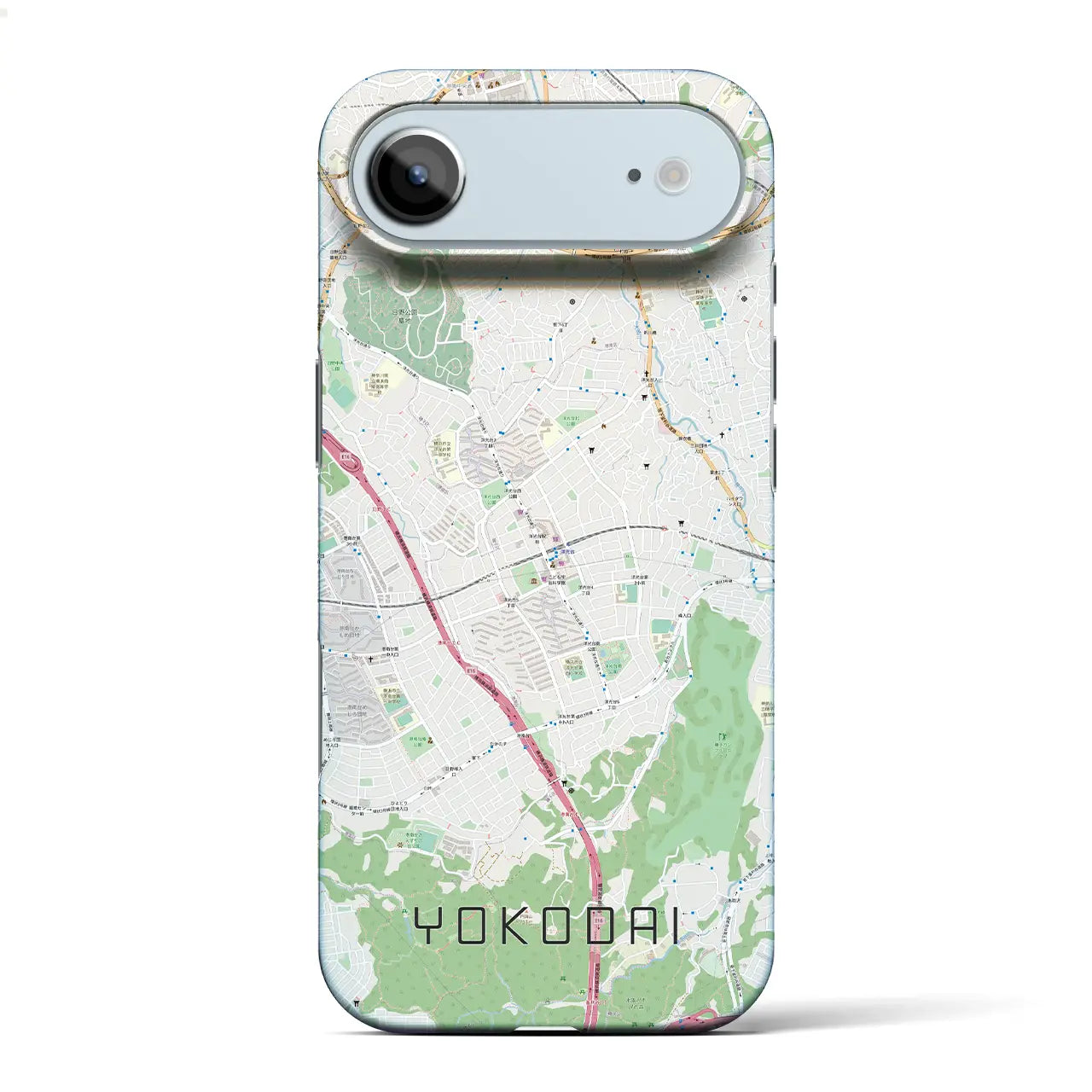 【洋光台(神奈川県)】地図柄iPhoneケース(バックカバータイプ)ナチュラル・iPhone 17 Pro Max 用
