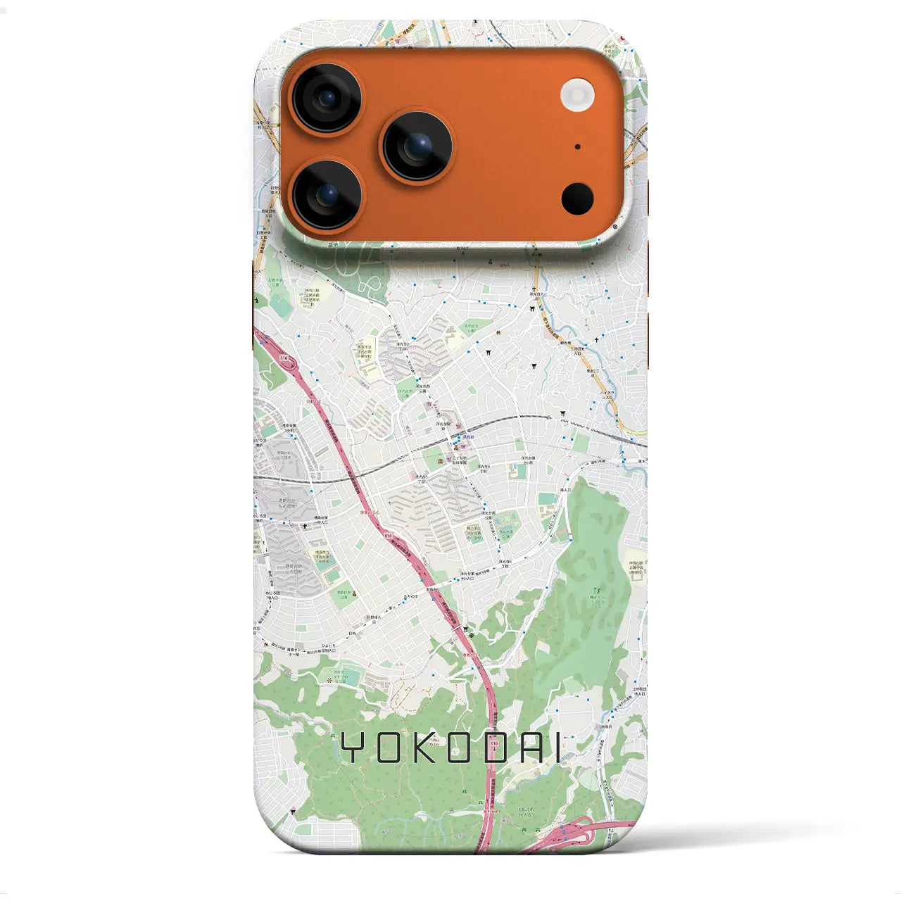 【洋光台(神奈川県)】地図柄iPhoneケース(バックカバータイプ)