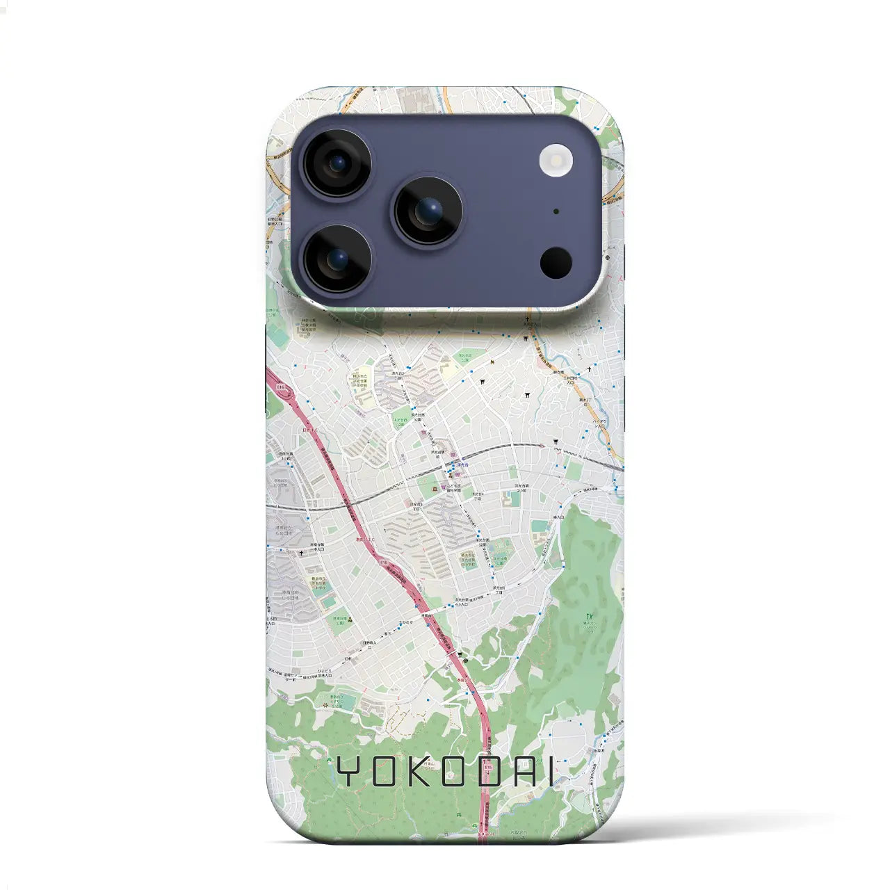 【洋光台(神奈川県)】地図柄iPhoneケース(バックカバータイプ)