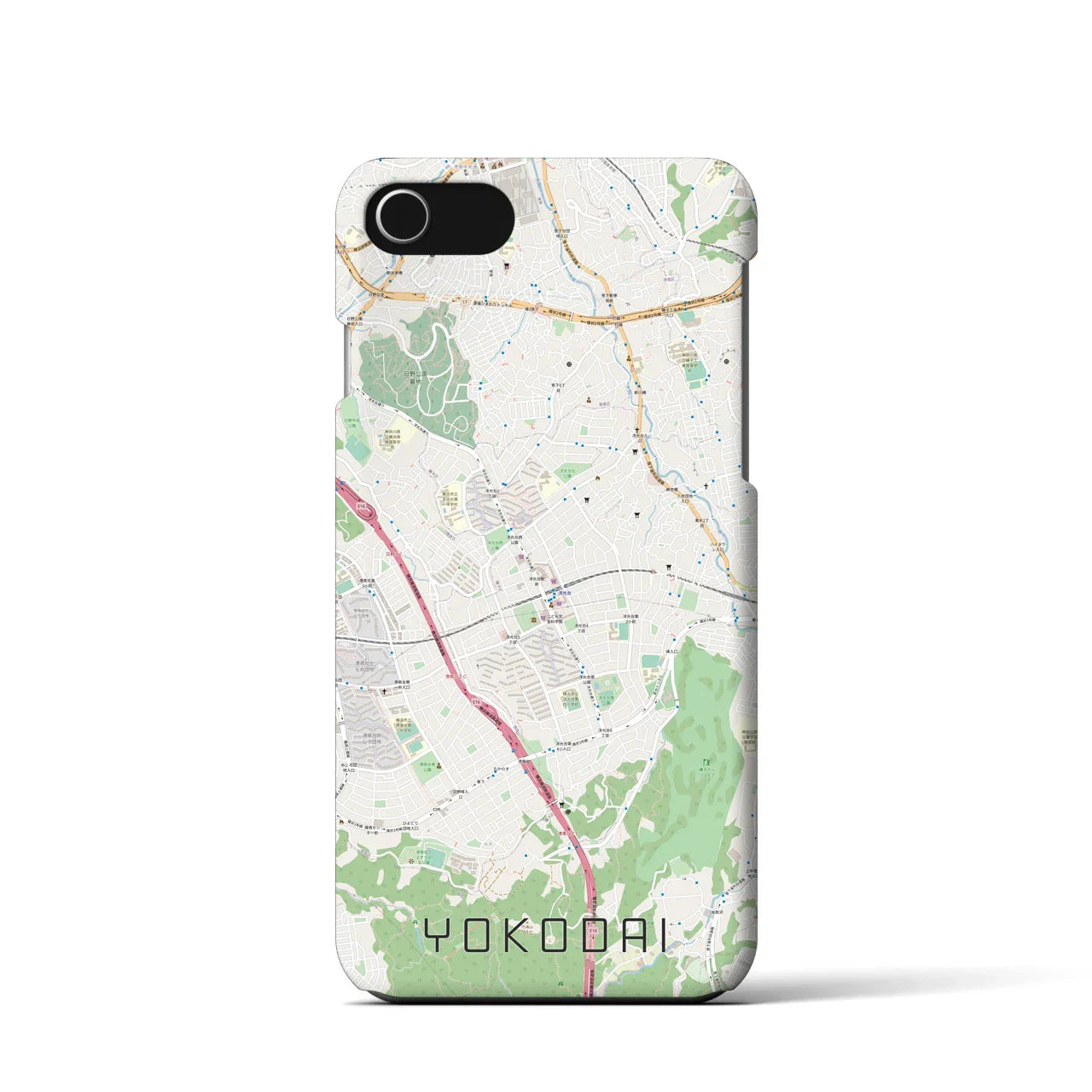 【洋光台(神奈川県)】地図柄iPhoneケース(バックカバータイプ)