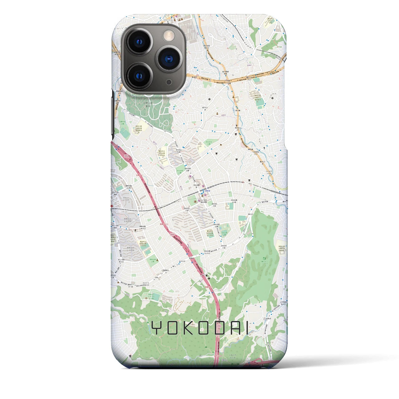 【洋光台(神奈川県)】地図柄iPhoneケース(バックカバータイプ)