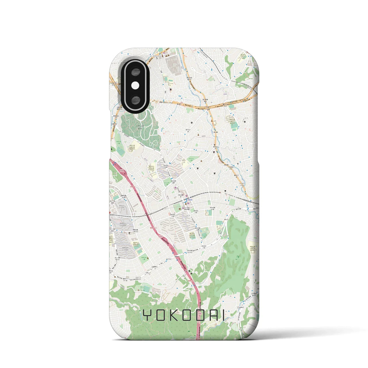【洋光台(神奈川県)】地図柄iPhoneケース(バックカバータイプ)