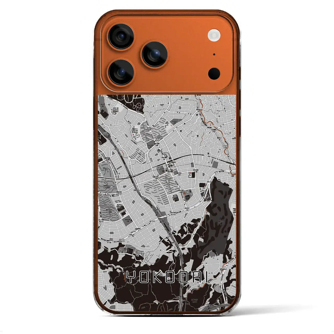 【洋光台(神奈川県)】地図柄iPhoneケース(クリアタイプ)