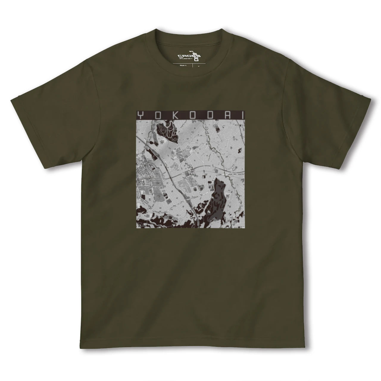 【洋光台(神奈川県)】地図柄ヘビーウェイトTシャツ