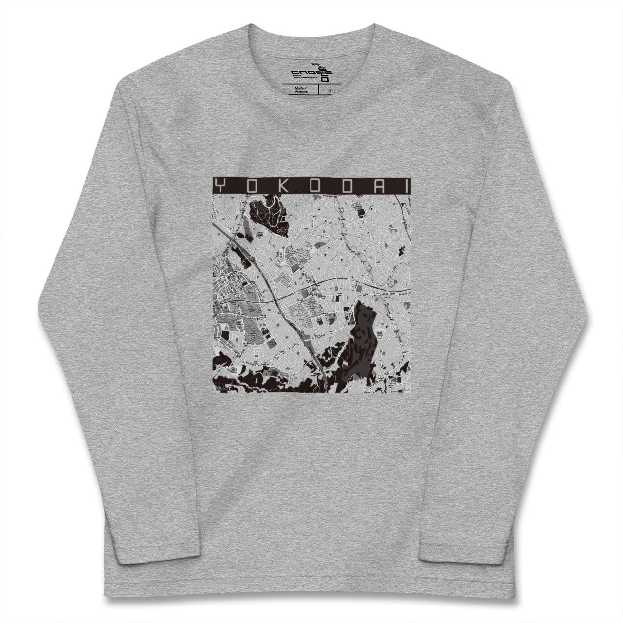【洋光台(神奈川県)】地図柄ロングスリーブTシャツ