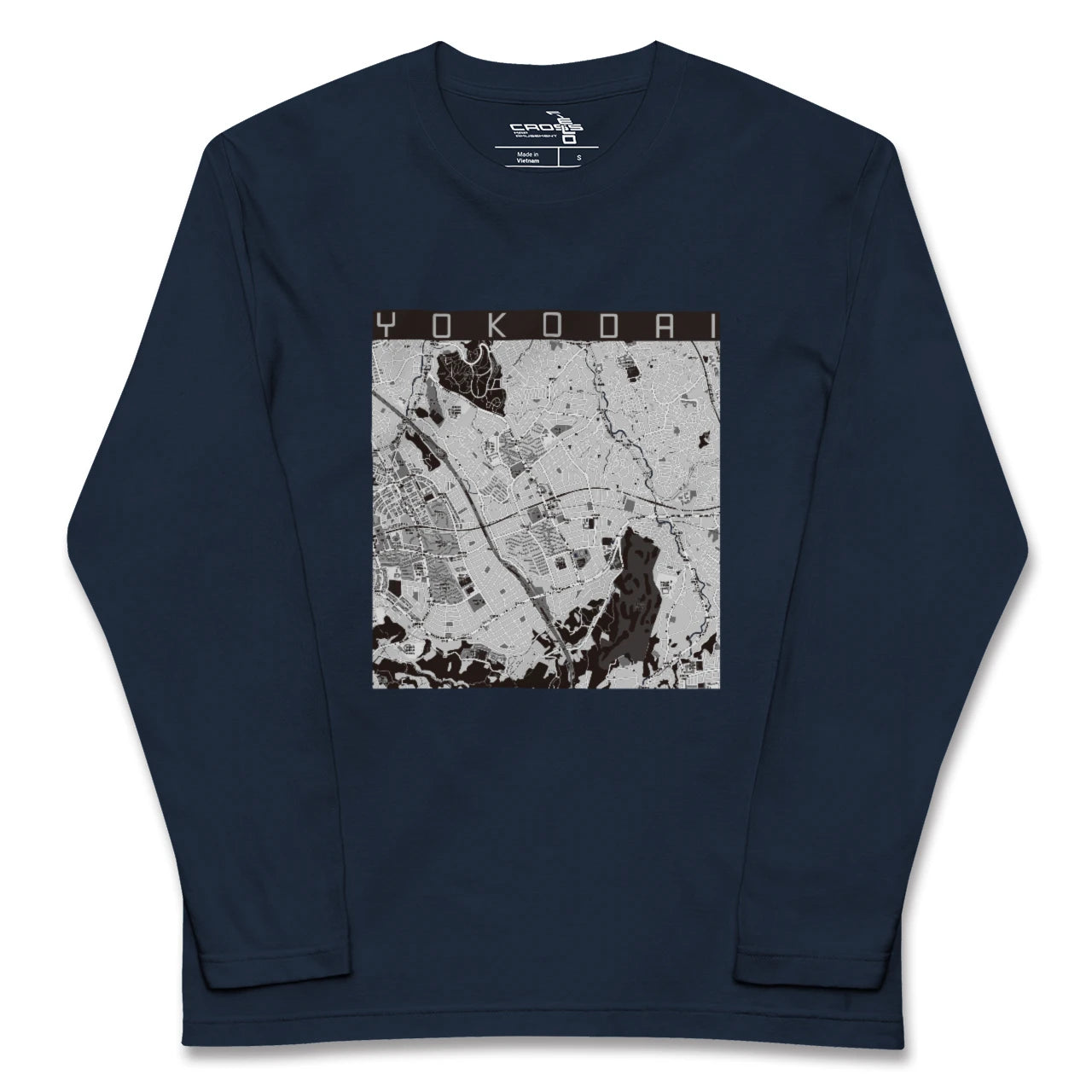 【洋光台(神奈川県)】地図柄ロングスリーブTシャツ