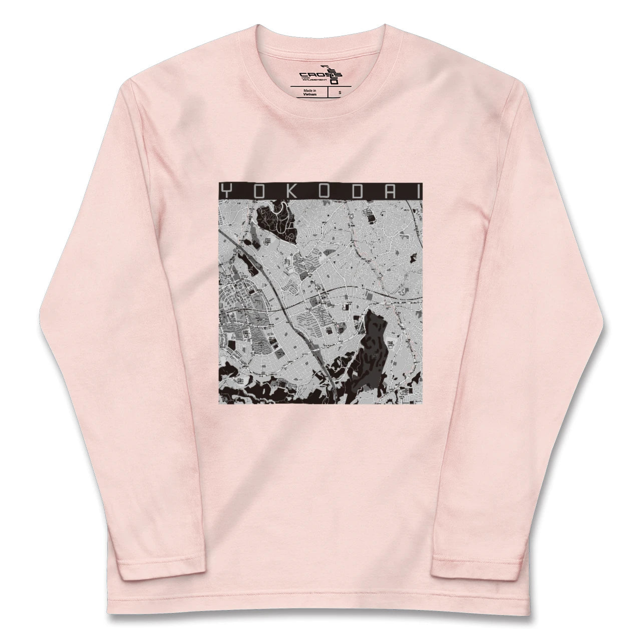 【洋光台(神奈川県)】地図柄ロングスリーブTシャツ