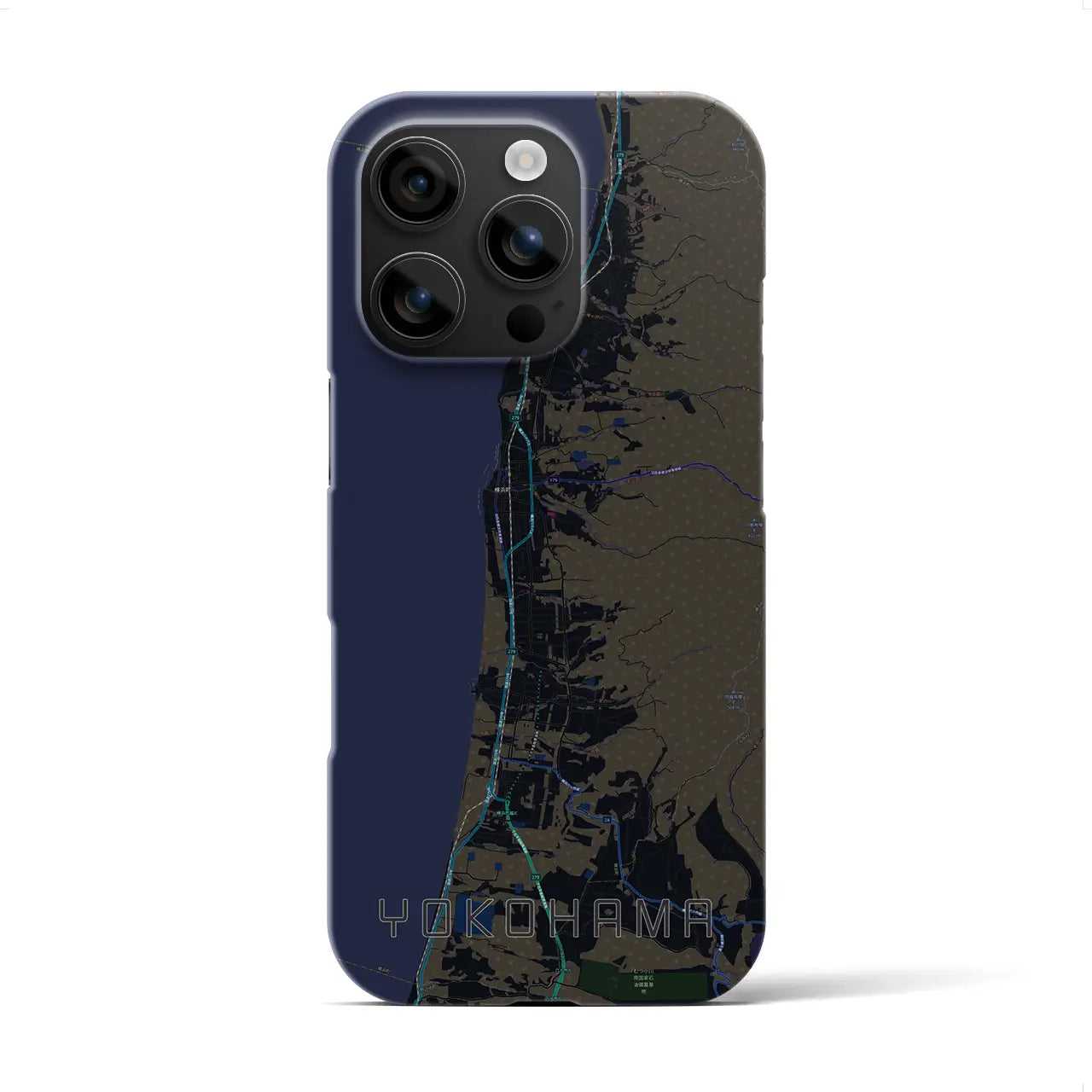 【横浜(青森県)】地図柄iPhoneケース(バックカバータイプ)