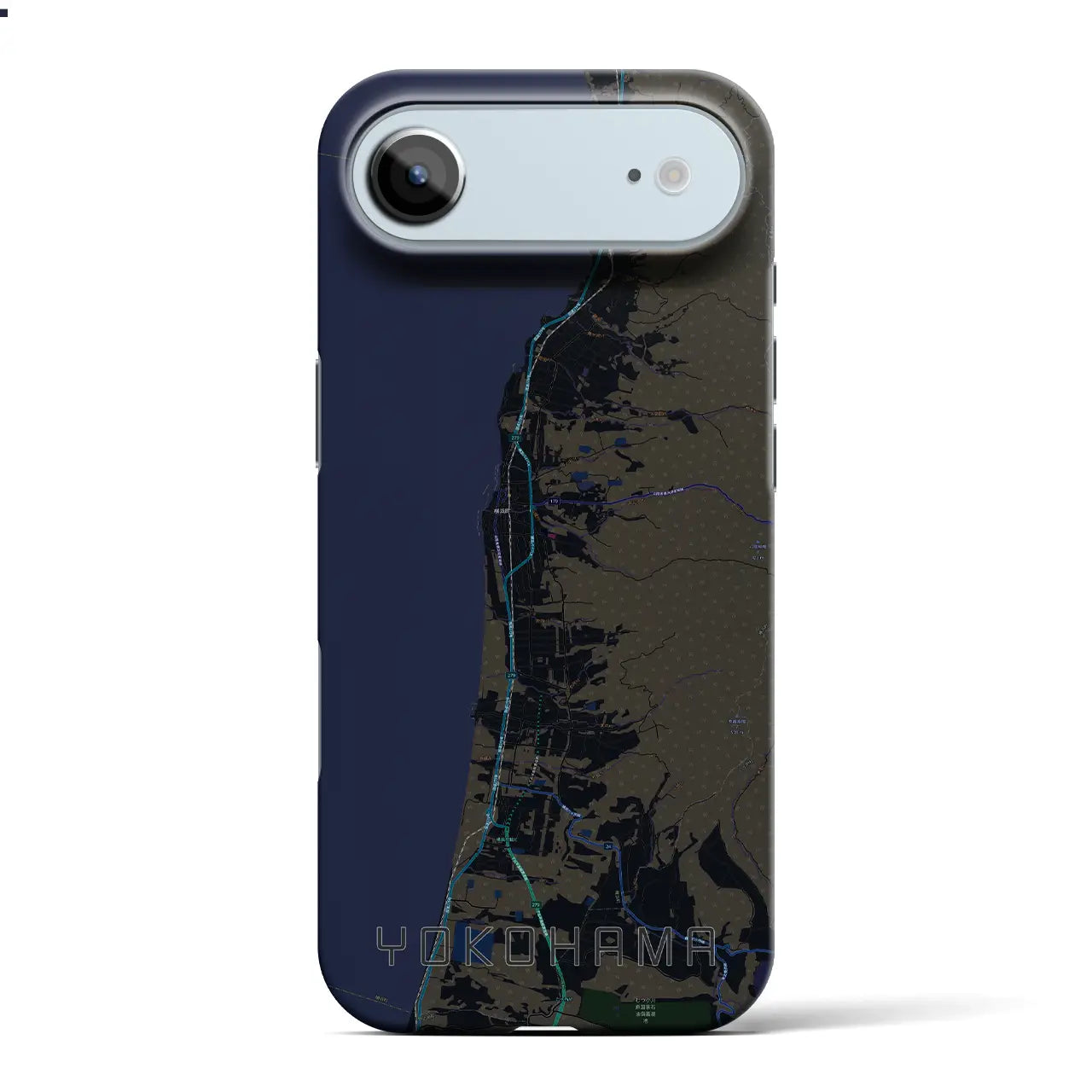 【横浜(青森県)】地図柄iPhoneケース(バックカバータイプ)