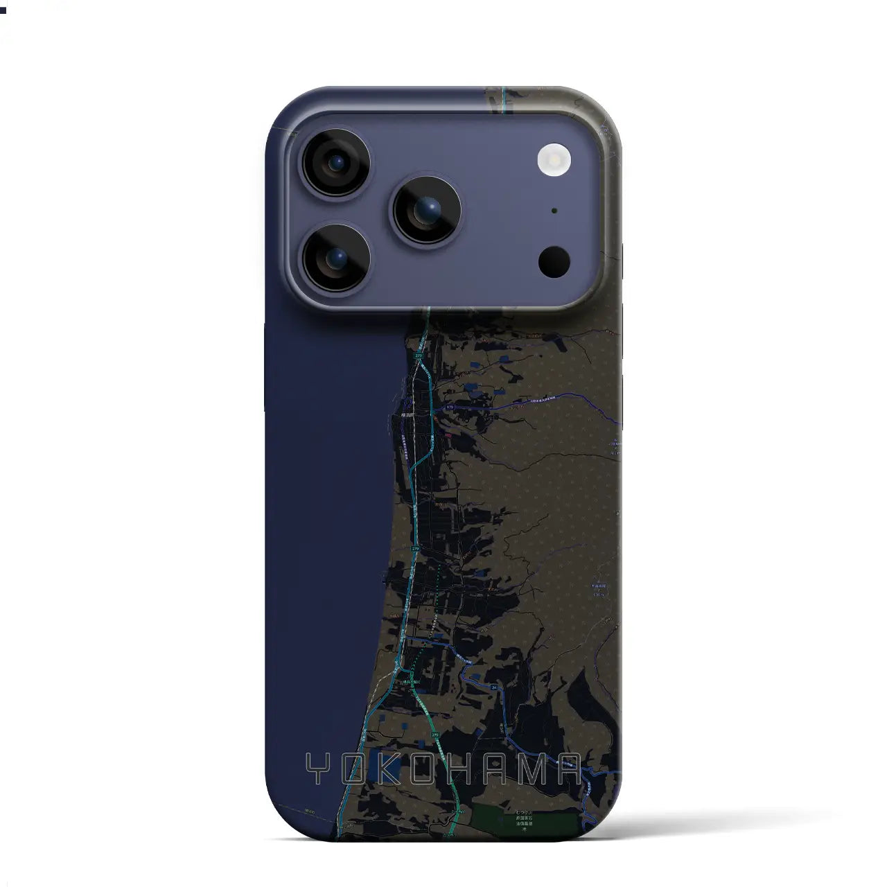 【横浜(青森県)】地図柄iPhoneケース(バックカバータイプ)