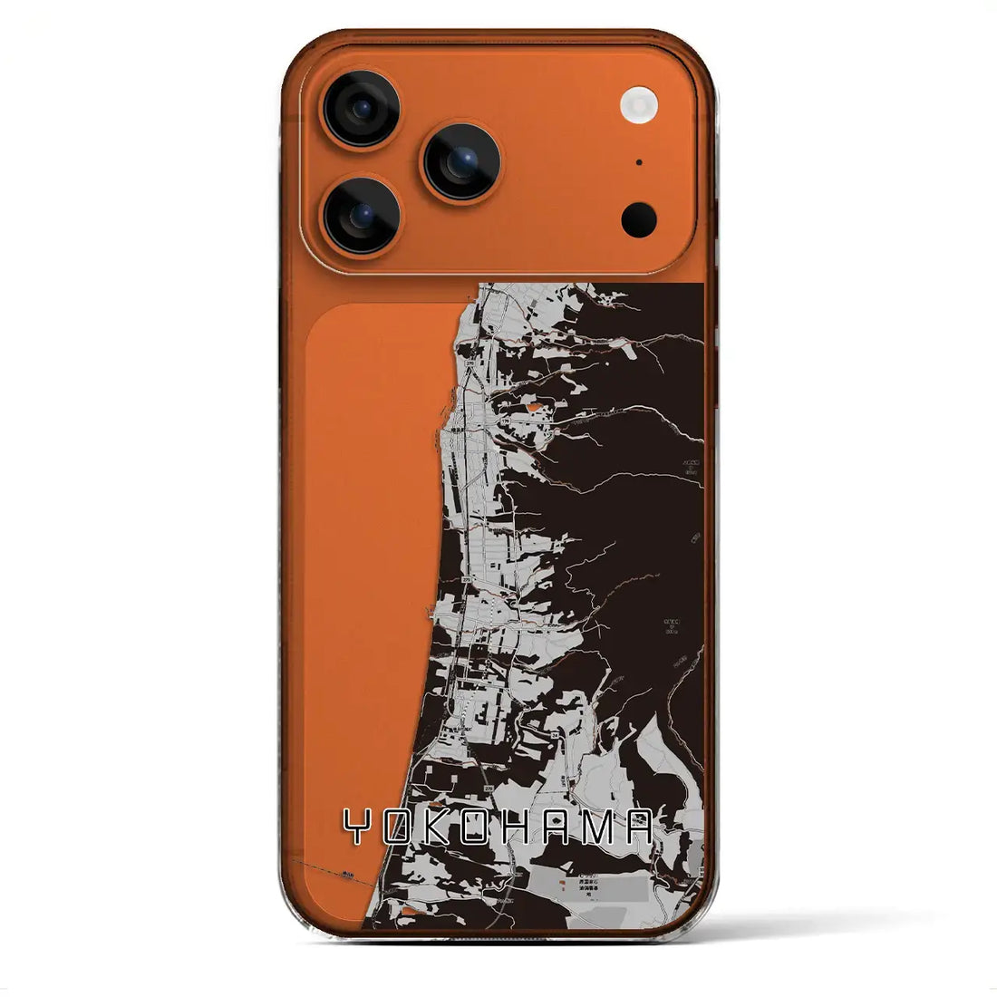 【横浜(青森県)】地図柄iPhoneケース(クリアタイプ)