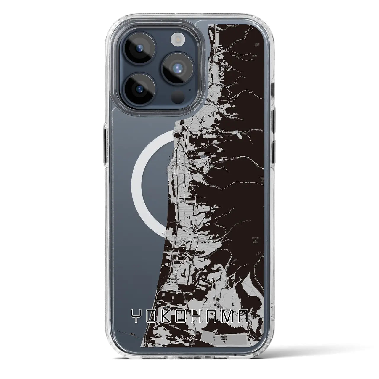 【横浜(青森県)】地図柄iPhoneケース(MagSafeタイプ)