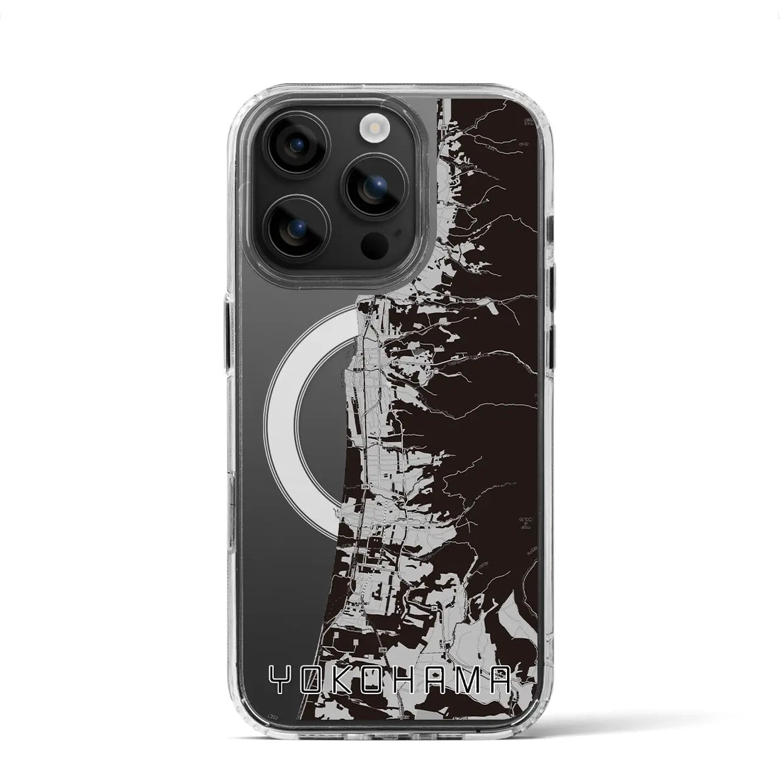 【横浜(青森県)】地図柄iPhoneケース(MagSafeタイプ)