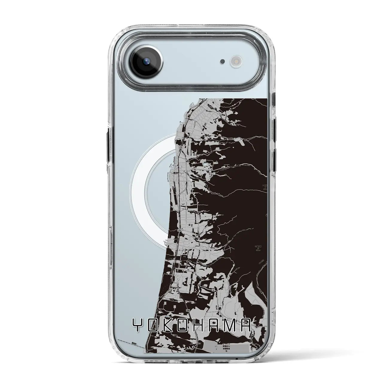 【横浜(青森県)】地図柄iPhoneケース(MagSafeタイプ)