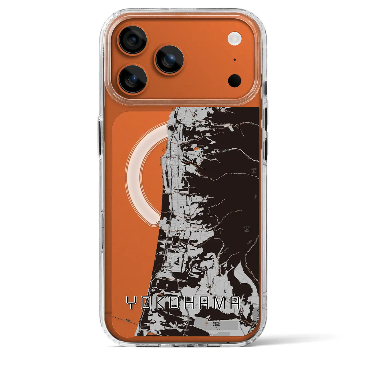 【横浜(青森県)】地図柄iPhoneケース(MagSafeタイプ)