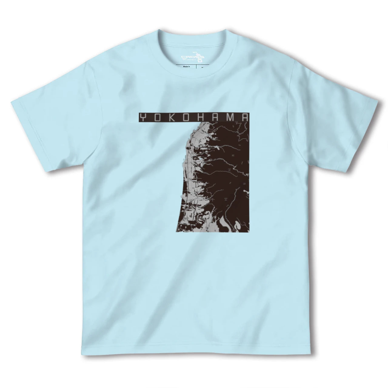 【横浜(青森県)(青森県)】地図柄ヘビーウェイトTシャツ