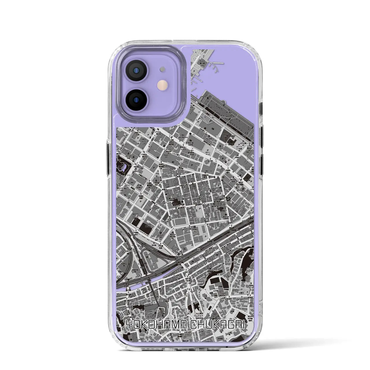 【横浜中華街(神奈川県)】地図柄iPhoneケース(MagSafeタイプ)