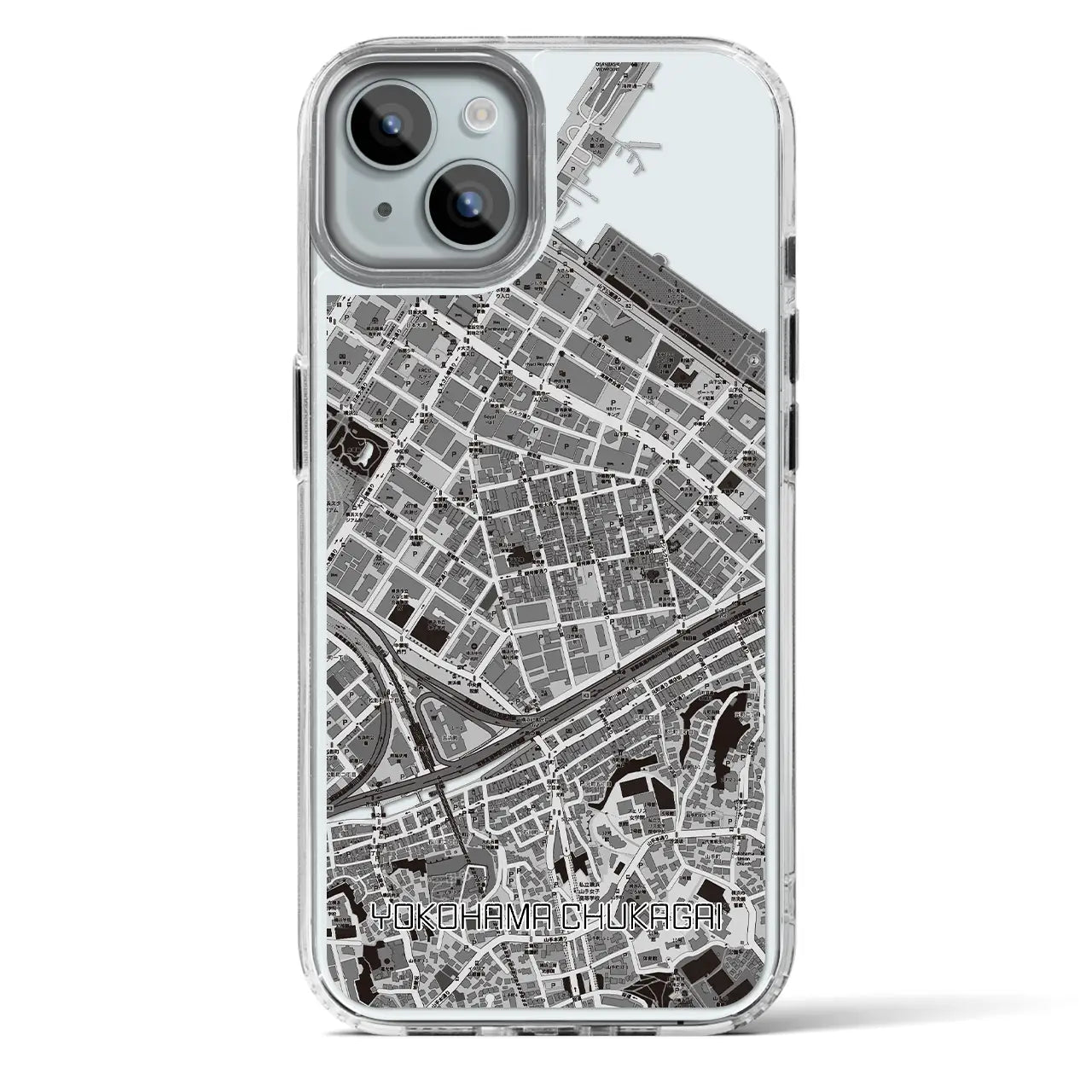 【横浜中華街(神奈川県)】地図柄iPhoneケース(MagSafeタイプ)