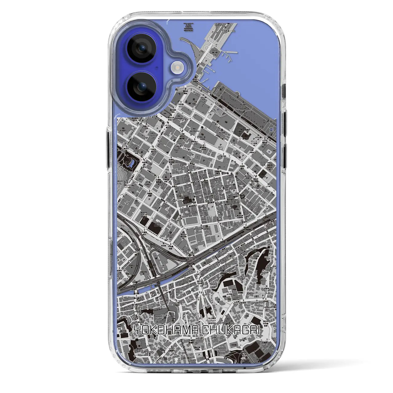 【横浜中華街(神奈川県)】地図柄iPhoneケース(MagSafeタイプ)