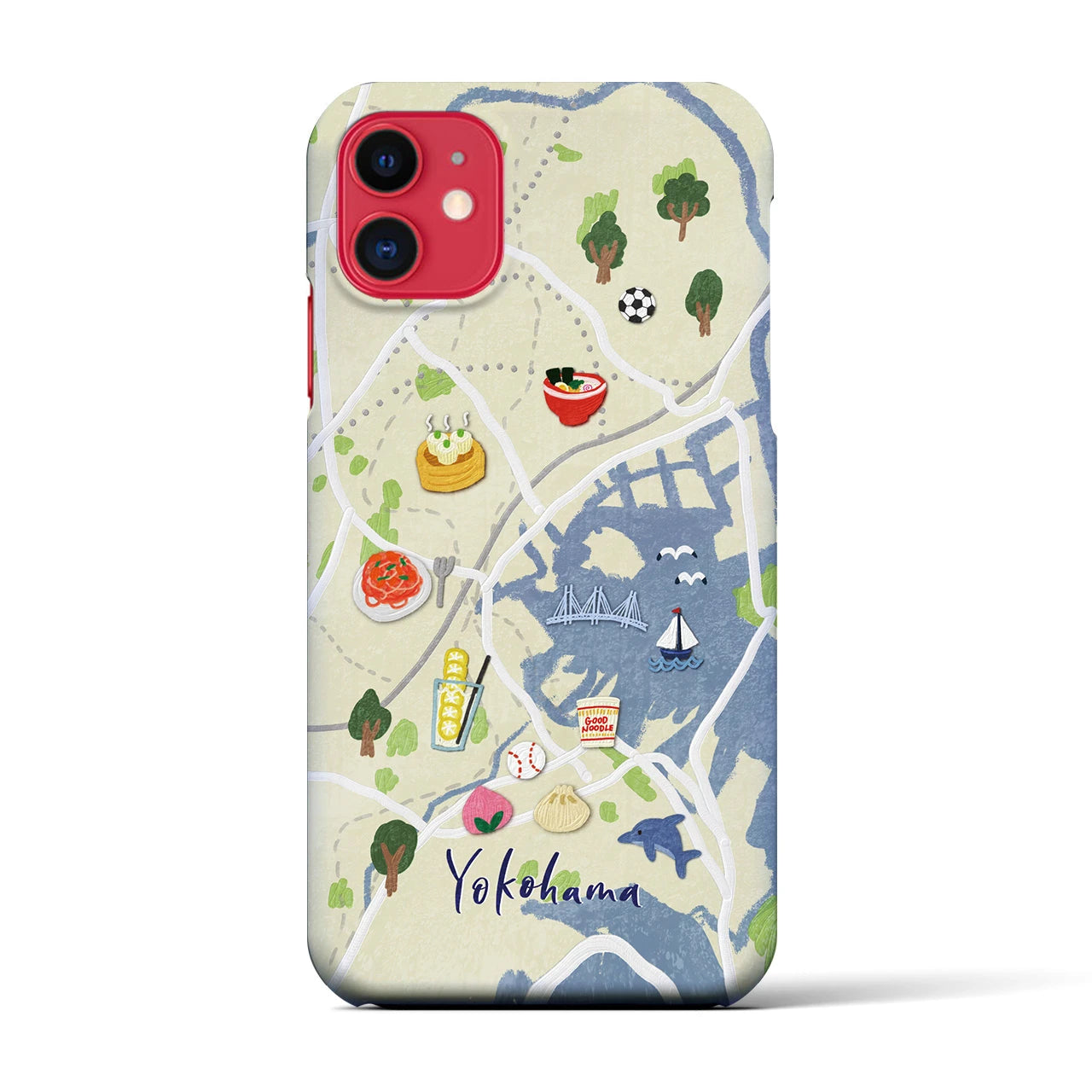 【横浜】Walk & Eat iPhoneケース(バックカバータイプ)