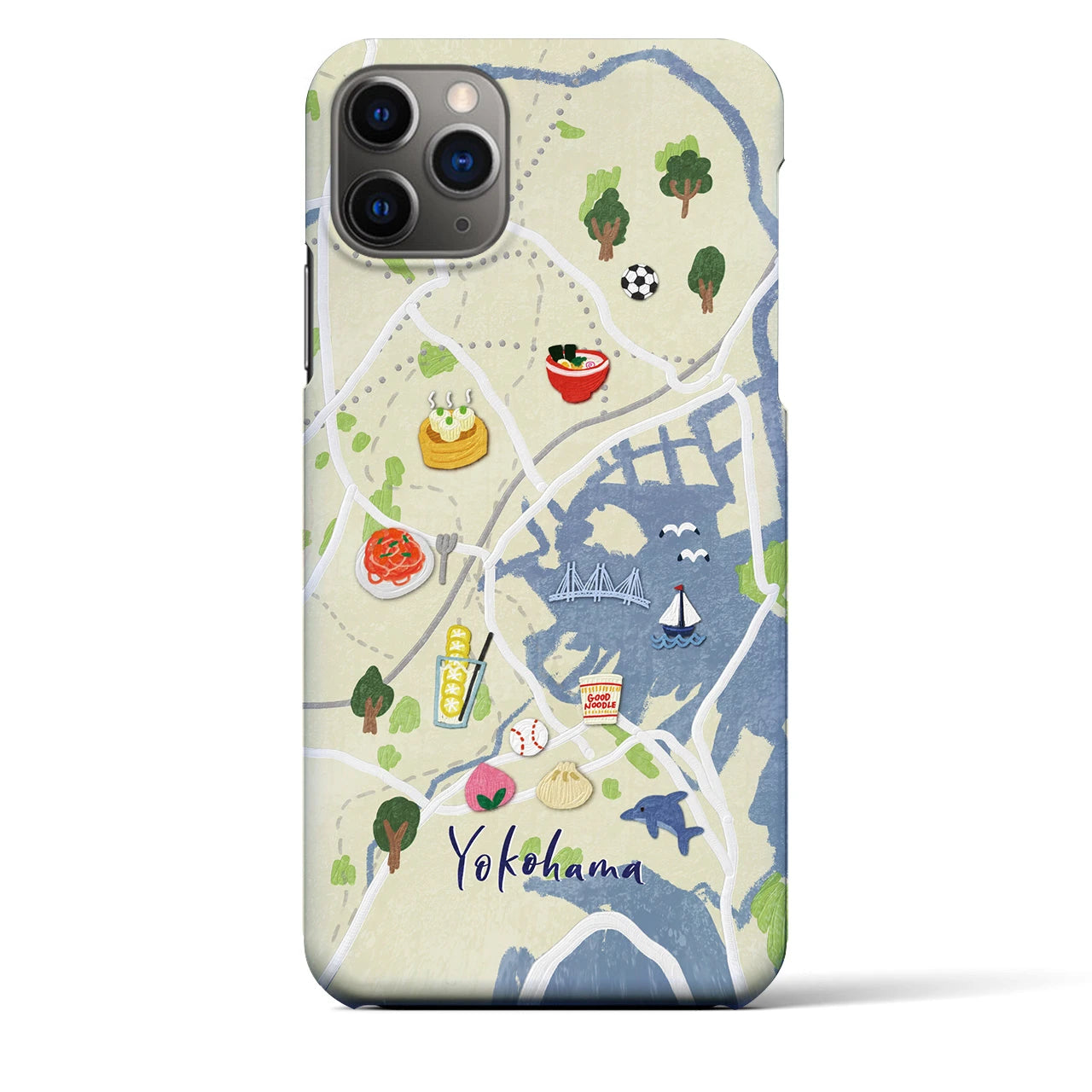 【横浜】Walk & Eat iPhoneケース(バックカバータイプ)
