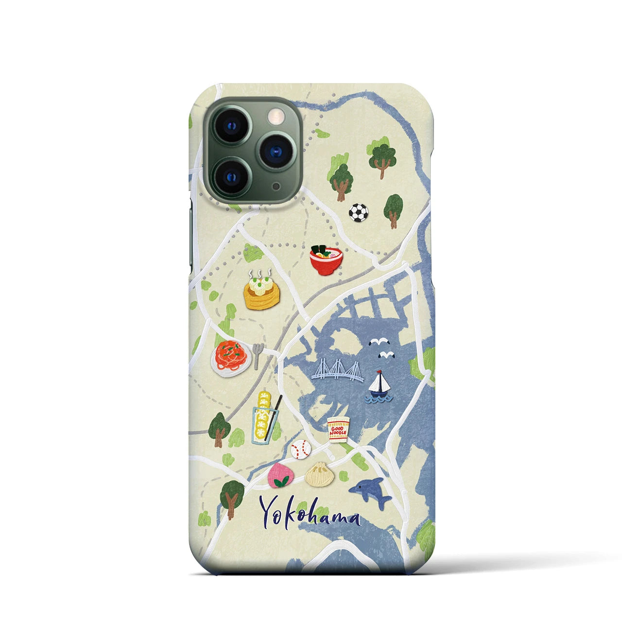 【横浜】Walk & Eat iPhoneケース(バックカバータイプ)