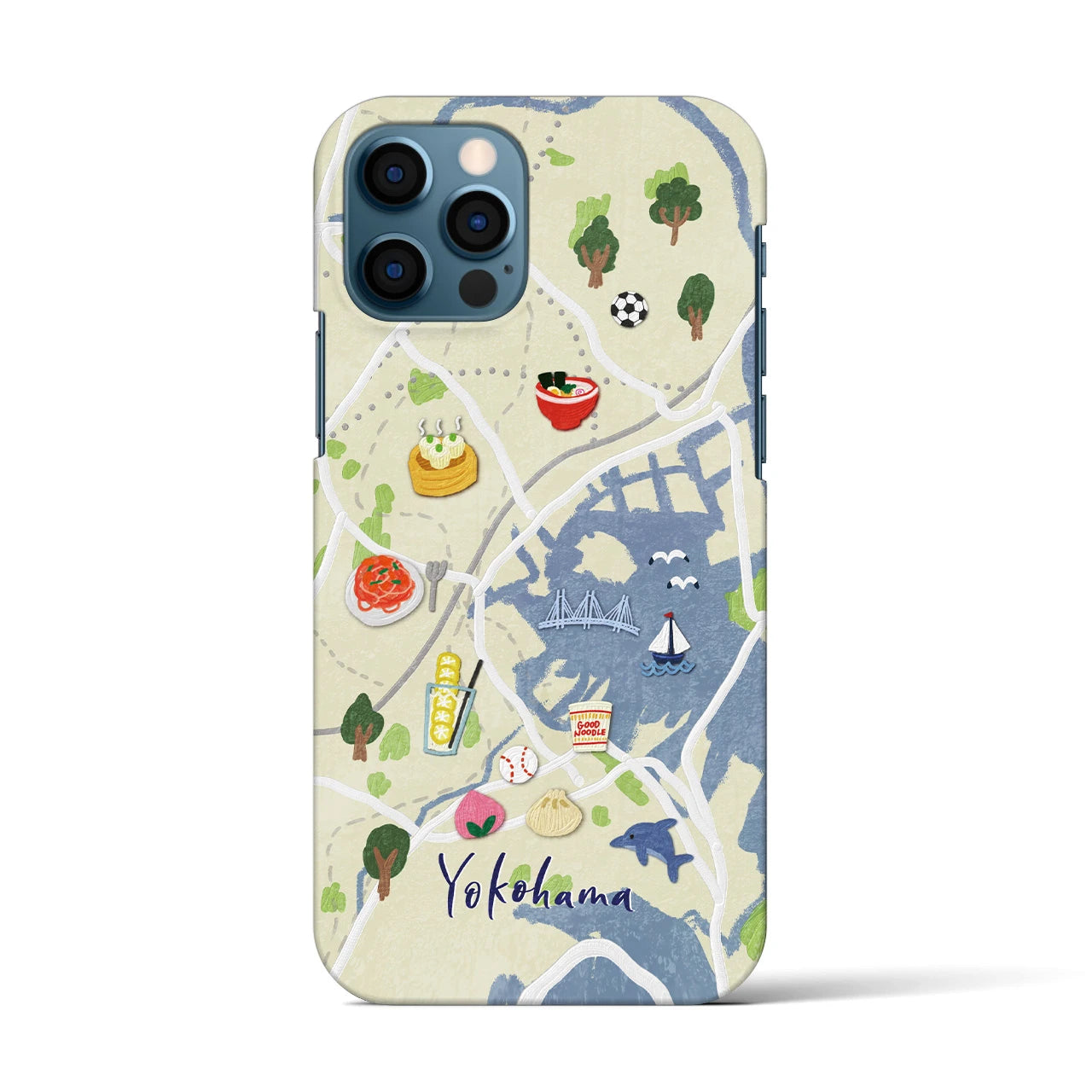 【横浜】Walk & Eat iPhoneケース(バックカバータイプ)